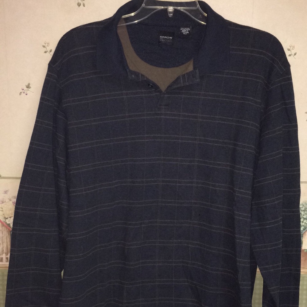 Long sleeve polo shirt